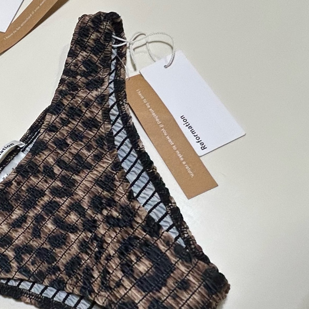 Reformation - NWT Leopard Print Bikini
